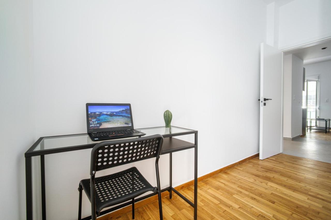 Majestic Flat With Huge Terrace In The City Center Atény Exteriér fotografie